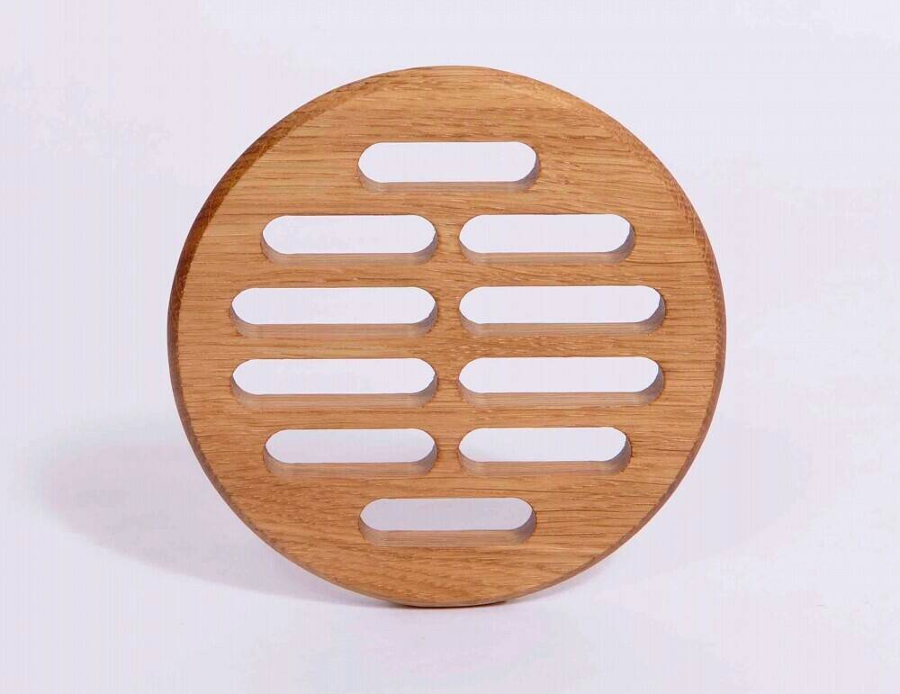 rejilla de ventilación redonda de madera  113 mm